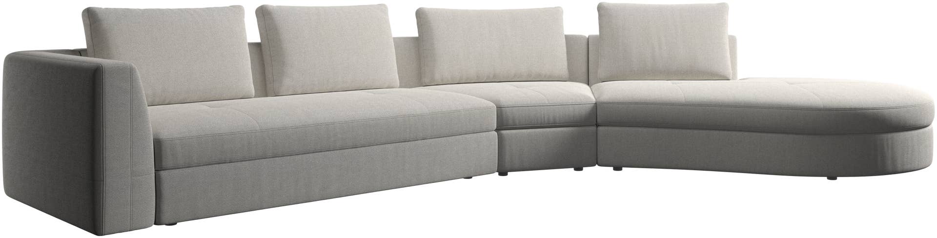 Bergamo sofa with round lounging unit,ライト | sofa | Bergamo Bergamo sofa with round lounging unit,ライト | sofa | Bergamo